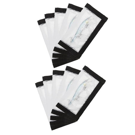 MISSMILE Fishing Lure Wraps 10 Pack Durable Clear Pvc Lure Wrap for Fishing Rod Saltwater Hook Covers Fabric Lure Protector