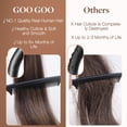 thumbnail image 4 of Extensiones de cabello GOO GOO U Tip, 22 pulgadas, 50 g, 50 g, 50 g, salsa de chocolate, 4 of 9