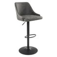 thumbnail image 1 of Tabouret Réglable en Hauteur Sylmar en Similicuir Charbon, 1 of 8