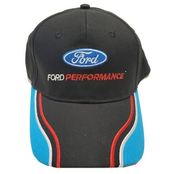Ford Performance Embroidered Logo Baseball Cap Hat Black Official Licensed