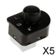thumbnail image 1 of DYNWAVECA 3-6pack Side Mirror Switch Control Heat Knob 1J1959565F for Golf Mk4 5 Pcs, 1 of 9