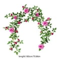 thumbnail image 3 of Lifelike Rose Vine Flowers For Wall Window Doorway Event Home Garden Decoration Display, 3 of 7