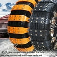 thumbnail image 2 of Cadenas para la nieve del coche Cadenas de seguridad de la rueda de TPU Cadenas del neumático de la nieve para los coches antideslizante -45℃ bajo, 2 of 8
