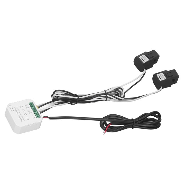 Electricity Monitor Meter, ABS 2pcs 80A Clamp Safe Installation Electricity Monitor For Home
