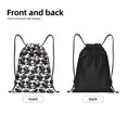 thumbnail image 2 of Hirioo Panda Print Drawstring Backpack Bag Sport Versatile Sports Backpack for Gym, Travel, Swimming, Beach, 2 of 9