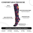 thumbnail image 2 of Rateoe Skull mushroom Compression Socks for Women and Men 20-30mmHg-Circulation Support Socks Knee High Nurse Pregnant Running Medical and Travel Athletic, 2 of 7