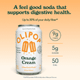 thumbnail image 2 of Olipop Prebiotic Soda Pop, Orange Cream, High Fiber, 12 fl oz 12 Pack, 2 of 6