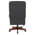thumbnail image 5 of Executive High Back Chair with Black Vinyl and Brass Finish Nail Trim Upholstery, 5 of 5