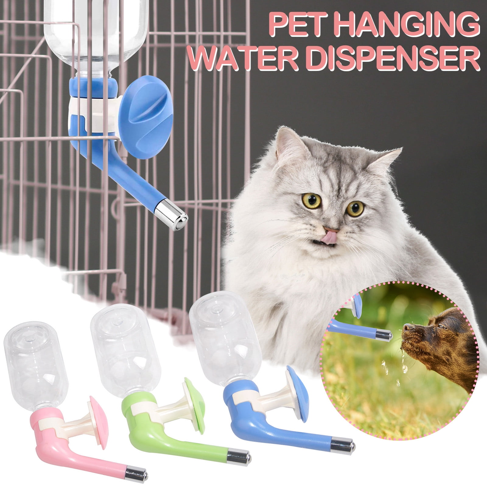 Umitay NoDrip Dog Water Dispenser BottleDog Kennel Cage Water