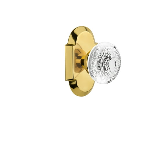 Nostalgic Warehouse Cotced_Prv_234_Nk Vintage Crystal Egg And Dart Privacy Door Knob Set -
