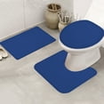 thumbnail image 5 of Bath Mat Set, Absorbent Bathroom Mat Set, Non-Slip Printed Floor Mats for Toilet and Shower, Quick-Dry Polyester Fabric Barh Mat | Blue KTFgvq, 5 of 8