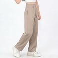 thumbnail image 3 of Posijego Kids Girls School Uniform Pants High Waisted Wide Leg Formal Dress Pants Girls School Uniform Pants with Pockets, 3 of 8