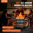 thumbnail image 3 of Outdoor Smokeless Fire Pit Stove Bonfire, 15.8 Inch Dia Stainless Steel Wood Burning Firepit for Camping, Backyard, and Patio Use, 3 of 10