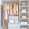 thumbnail image 4 of Yayeee Collapsible Cube Storage Bin with Lid Fabric Closet Decorative Basket with Handles, Watercolor Ice Cream Pattern, 4 of 7