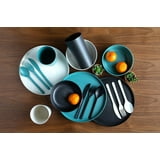 Mainstays 28-Piece Eco-Friendly Recycled Plastic Dinnerware Set ...