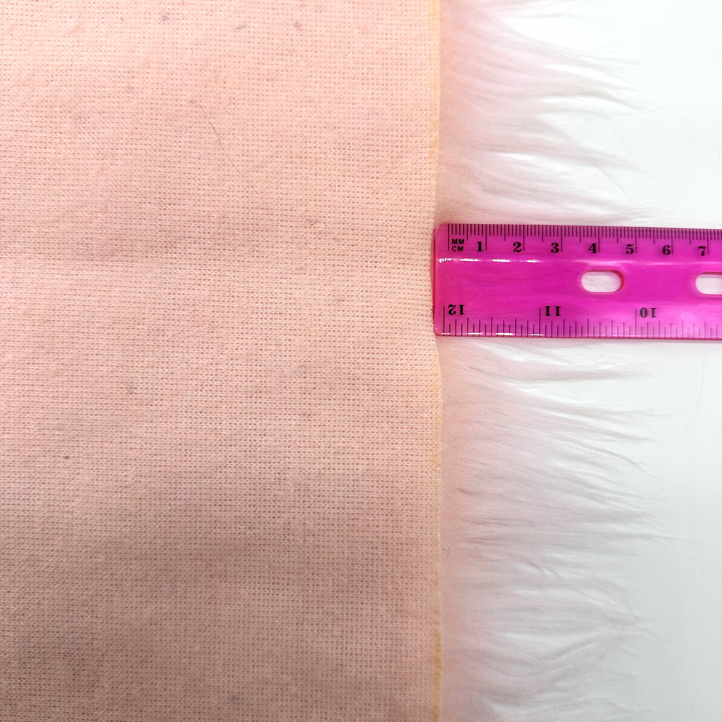 Ice Fabrics Faux Fur Fabric Squares - 30x30 Inches Pre-Cut Craft Fur Fabric - Shaggy Mohair Fabric for Costumes, Apparel, Rugs, Pillows, Decorations and More - Baby Pink Fur Fabric