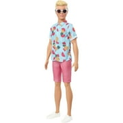 Barbie Ken Fashionistas Doll #152, Sculpted Blonde Hair & Tropical Print Shirt