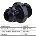thumbnail image 4 of GFDYREE Adaptateur de Raccord Torique Mâle 8AN Flare vers AN8 ORB 4 Pcs, 4 of 5