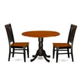 thumbnail image 6 of East West Furniture Dining Room Set Black & Cherry, DLWE3-BCH-W, 6 of 10