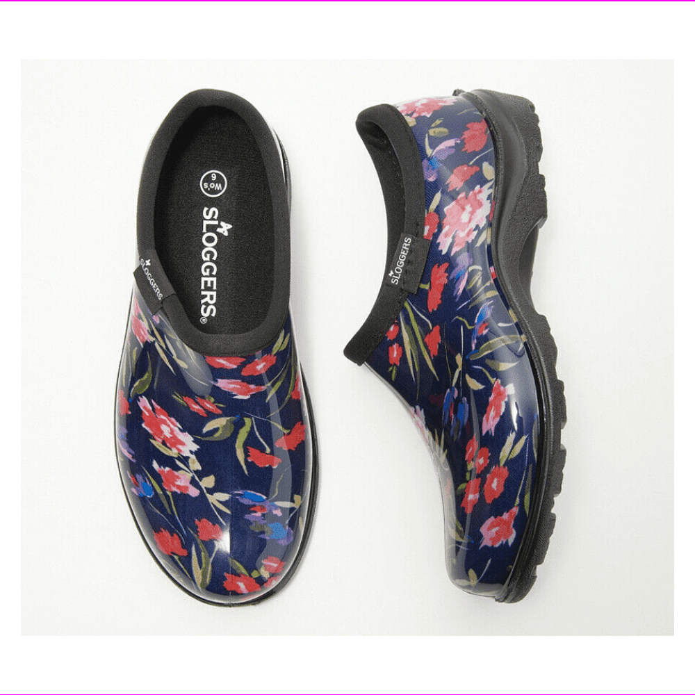 Sloggers Sloggers Waterproof Fresh Cut Comfort Garden Shoe Navy 8 M