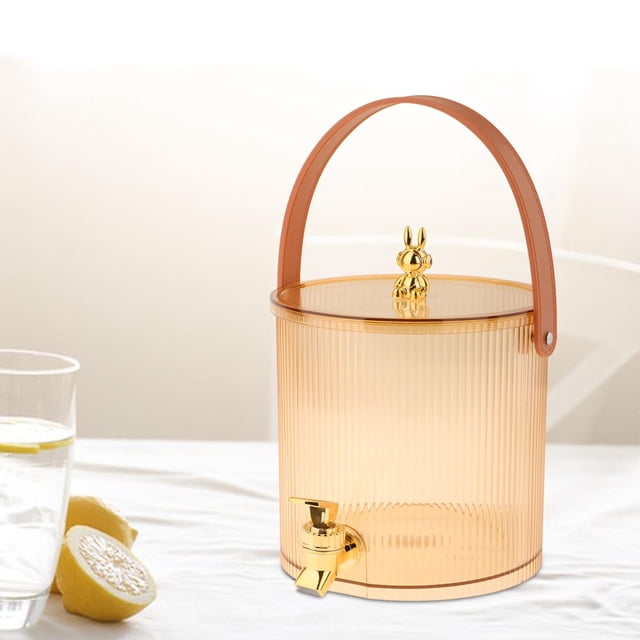 Beverage Dispenser with Faucet Beverage Barrel for Fridge Fruit Tea Lemonade 19cmx18.5cm 3.5L