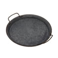 thumbnail image 3 of Metal Iron Industrial Style Tray Galvanized Serving Tray for Coffee Table, Home Decorative Centerpiece Tray Rustic Breakfast Serving Tray with Handles, S, 3 of 8