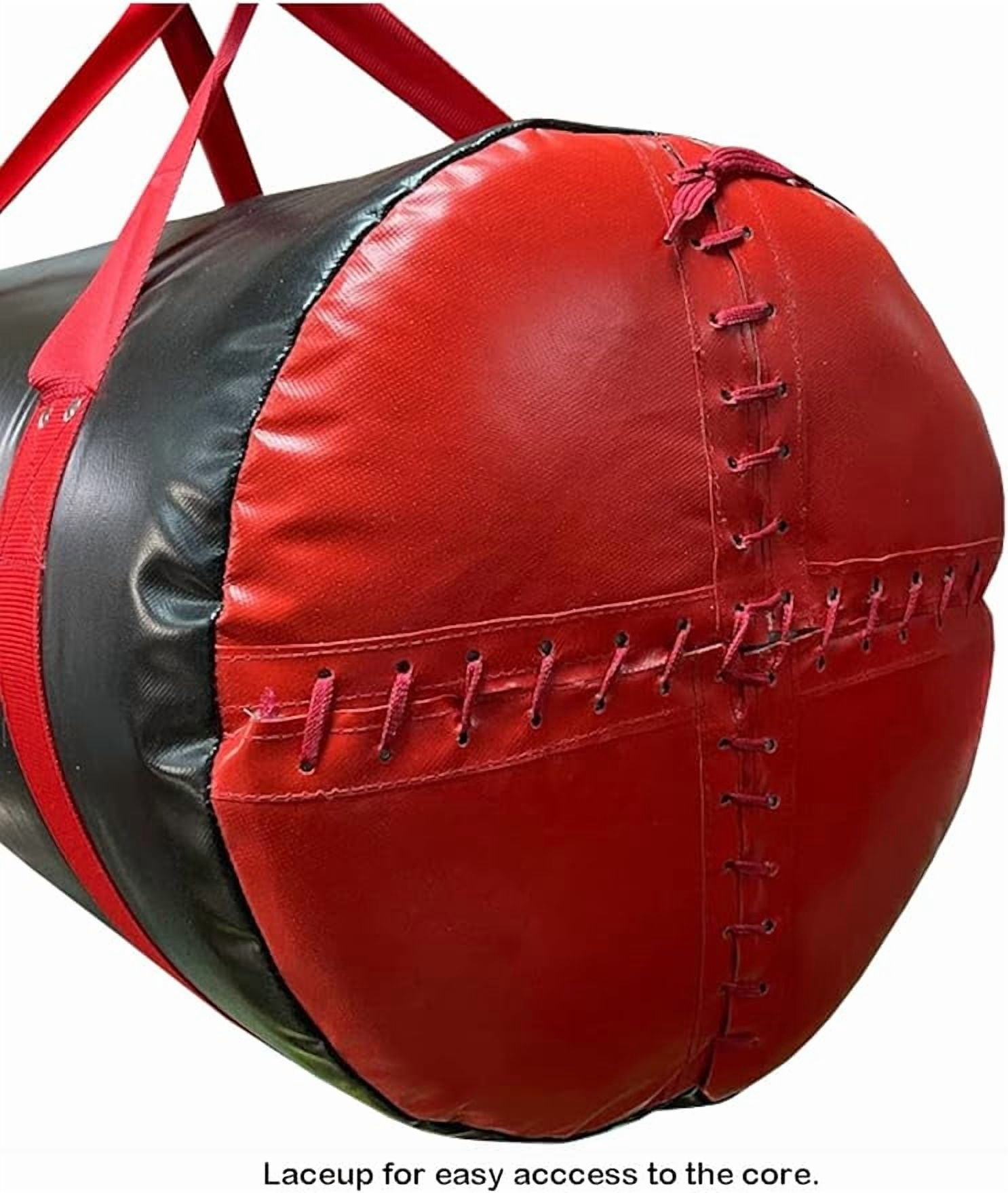 Ultimate Synthetic Leather Uppercut Bag 60 lbs, Durable & Versatile for Boxing, MMA, Muay Thai, Fitness Training – Thick ToughTek, Reinforced Stitching, Filled/Unfilled