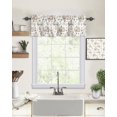 thumbnail image 2 of Fall Floral Leaves Kitchen Curtains Valances for Windows Thanksgiving Pumpkins Rod Pocket Window Treatment for Kitchen/Living Room/Bedroom/Bathroom,54" X 18" -1 Panel, Boho, 2 of 8