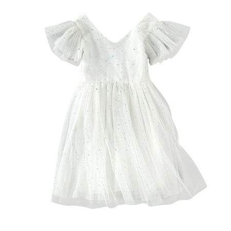 

Baby Girls Dress Princess Star Mesh Outwear Toddler Cute Cartoon Soft Trendy Spring Summer Casual Gifts To Child Girls Clothes
