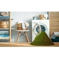 thumbnail image 2 of Ahgly Company Machine Washable Indoor Square Transitional Pistachio Green Area Rugs, 7' Square, 2 of 7