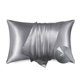 thumbnail image 1 of Funda de almohada, satinada, gris oscuro, 20 x 26 cm, paquete de 2, 1 of 7