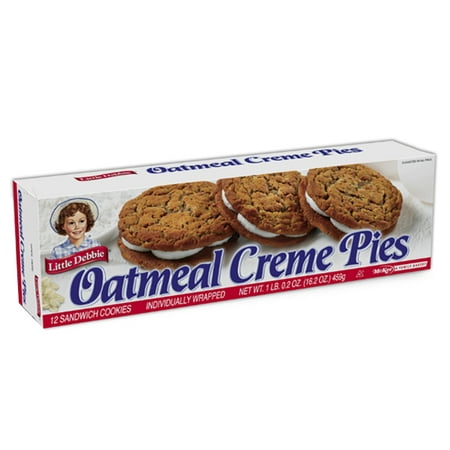 Little Debbie Snacks Oatmeal Creme Pies - 12 Count (Best Ice Cream Snacks)