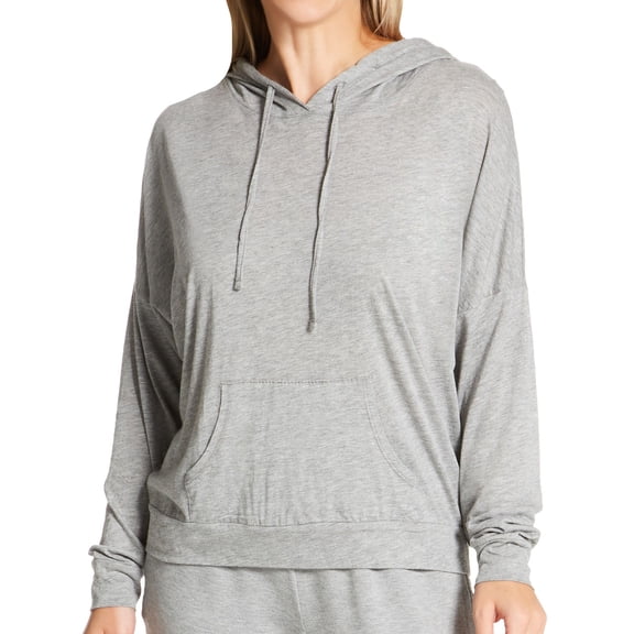 Women's honeydew 21181 Travel Light Long Sleeve Hoodie (Heather Grey S)