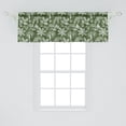 thumbnail image 2 of Ambesonne Botanical Window Valance, Vintage Nature Leaves, 54" X 18", Olive Green and White, 2 of 3