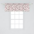 thumbnail image 2 of Ambesonne Mid Century Window Valance, Modernist Geometric, 54" X 18", Pale Pink Beige Grey, 2 of 3