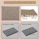 thumbnail image 5 of Alfombrilla rascadora gigante para gatos, 84 x 33 cm, tabla rascadora para gatos, gruesa, de 5,6 a 3,6 cm, rascador ondulado, tabla rascadora corrugada para gatos grandes, paquete de 2, 5 of 6