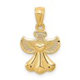 thumbnail image 1 of Finest Gold 11 x 20 mm 14K Or Jaune Pendentif Ange Poli, 1 of 2