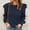 Navy, variant on Babysbule Plus Size Womens Sweaters Women's Solid Color Sweater Loose Bottomed Sweater Top Long Sleeve Round Neck Top Round Neck Sweater Women's Fashion