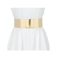 thumbnail image 4 of INSPIRE CHIC Women's Elastic Belts for Dresses Wide Belts Hook Buckle Retro Beige, 4 of 4