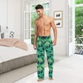 thumbnail image 2 of GZHJMY Men’s Cotton Pajama Pant – Cute Aliens Print Lounge Pjs Bottom with Pockets Drawstring, Pajama Bottoms for Home and Rest, Large, 2 of 5