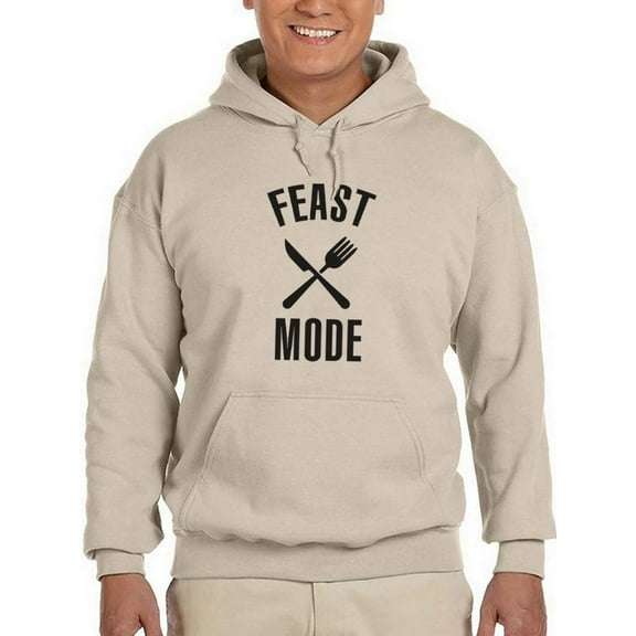 Feast Mode Design Hoodie Men -GoatDeals Designs, Male Medium