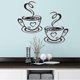 thumbnail image 2 of 2pcs Trendy Mural Beautiful Design Decal Kitchen Restaurant Cafe Tea Wall Stickers Art Vinyl Coffee Cups Stickers Wall Decor, 2 of 2