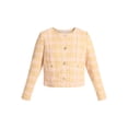 thumbnail image 7 of Time and Tru Women's Tweed Ladylike Blazer Jacket, Sizes XS-XXXL, 7 of 7