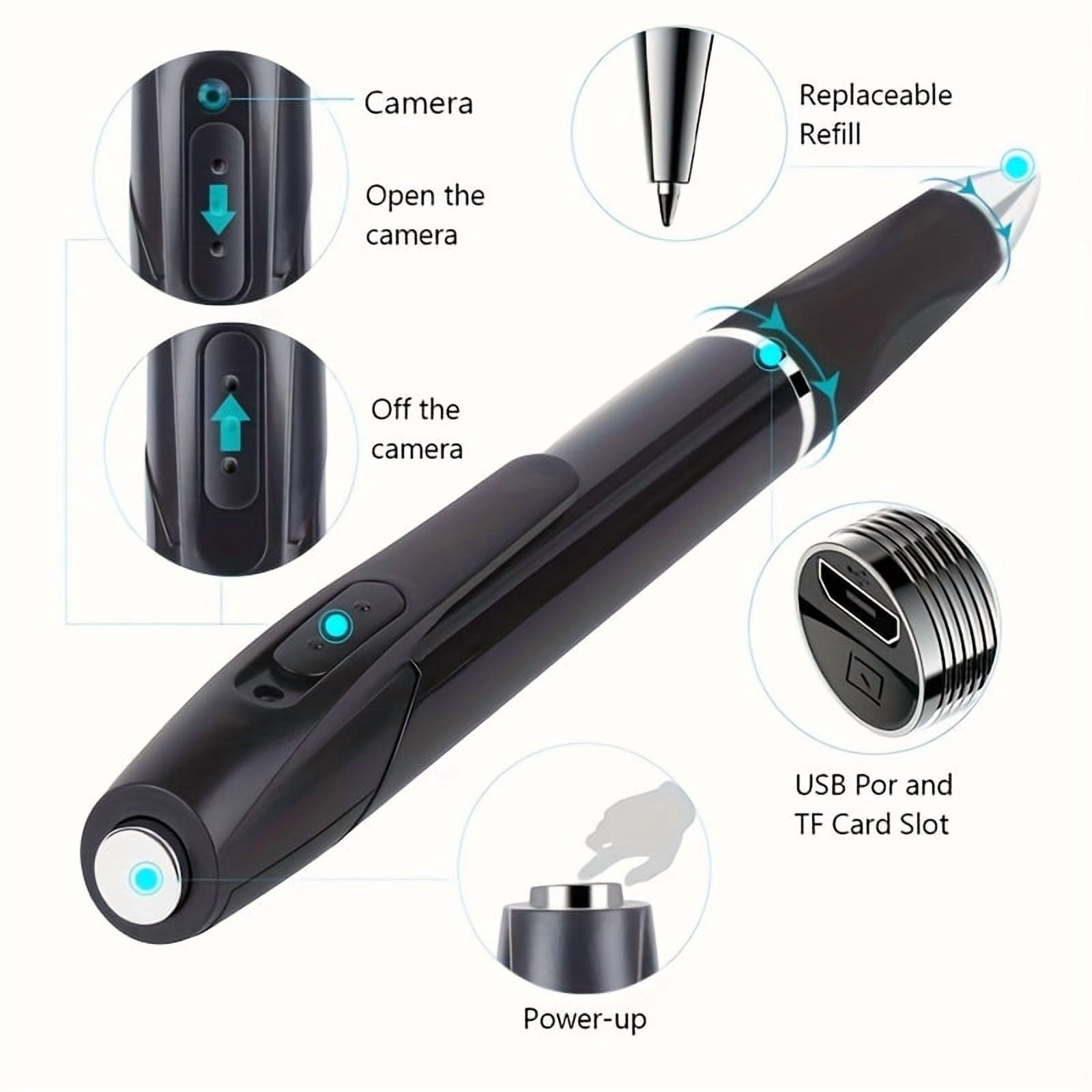 32GB Portable USB MP3 Player & Voice Recorder Pen, 1080P HD Body Camera with Touch CONTROL, for Conference, Lecture, Indoor/Outdoor Security Recording