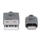 thumbnail image 2 of Cable Lightning a USB-A, Gris LX Manhattan 394345, 2 of 2