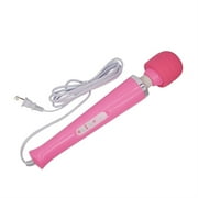 Happon 10 Speeds Wired Powerful Handheld Electric Back Massager with Strong Vibrations, Personal Therapy Massager for Muscle Aches, Sports Recovery, Body Pain (Pink)
