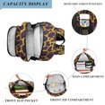 thumbnail image 3 of FORMRS Unisex School Backpack 17" Student Travel Bag with Laptop Compartment, Purple Leopard Print Pattern, 3 of 7