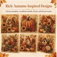 thumbnail image 5 of Autumn Pearl Painting Kit, Relaxing DIY Craft to Create Sparkling Fall Artwork, DIY Autumn Harvest Pumpkin Pearl Diamond Art Kit, Creative Handcraft, 5 of 8