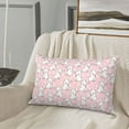 thumbnail image 5 of Picia Cute Rabbit Pattern Plush Pillow Case – Soft and Cozy Cushion Cover, Hypoallergenic Throw Pillow Case for Home Decor-14"x20", 5 of 6
