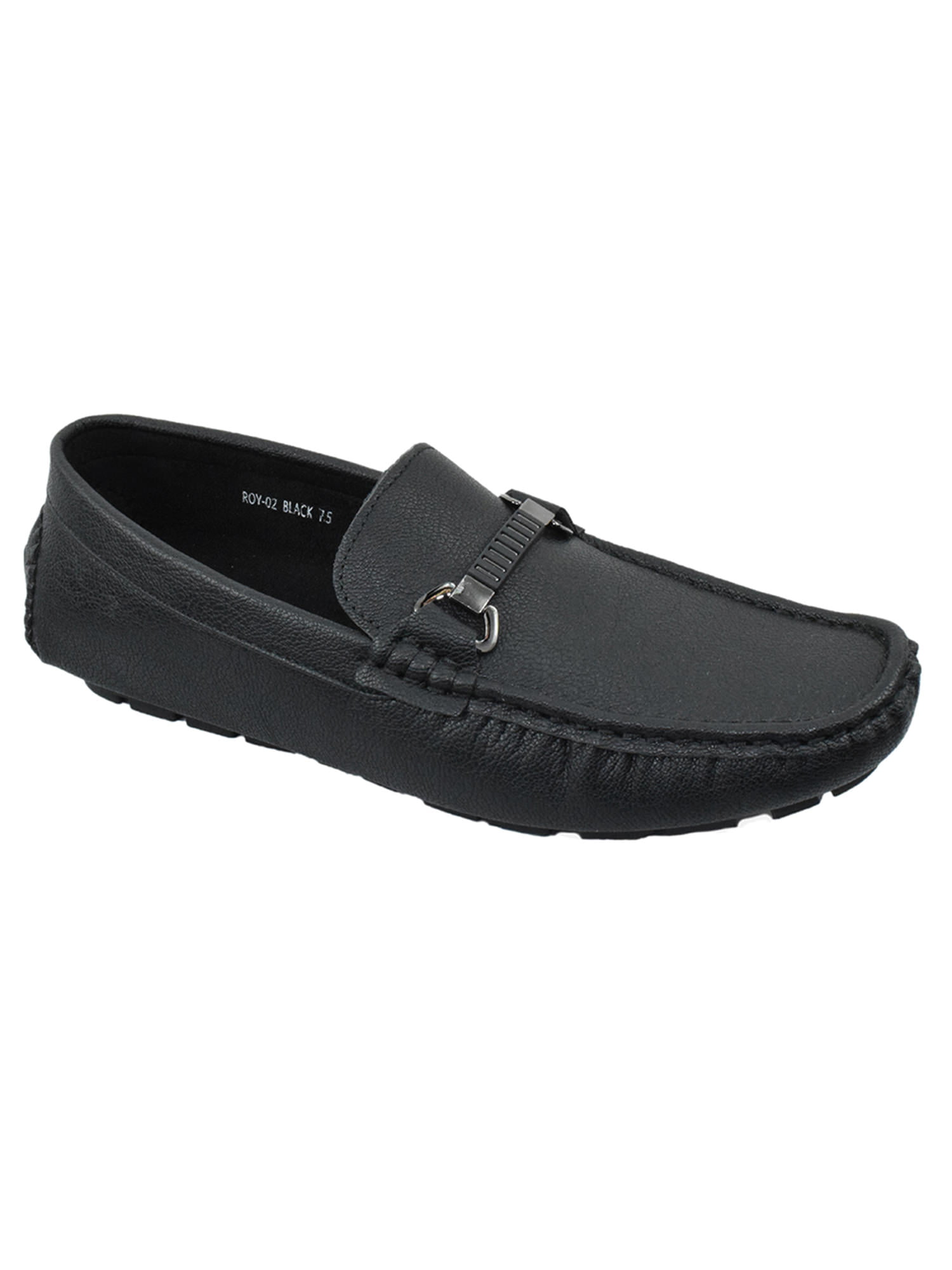 Mens Denali Leather Suede Loafer Slip On Hiking Shoe Black 29Z New!